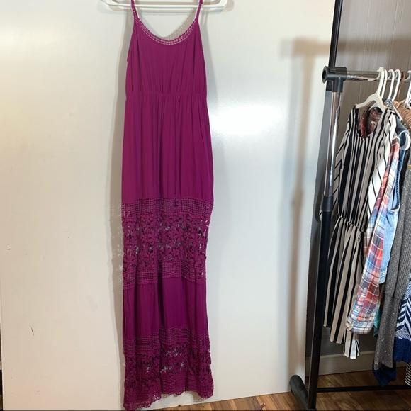 Tobi Dresses & Skirts - Purple Full Length Maxi Dress Boho Summer Smal B21